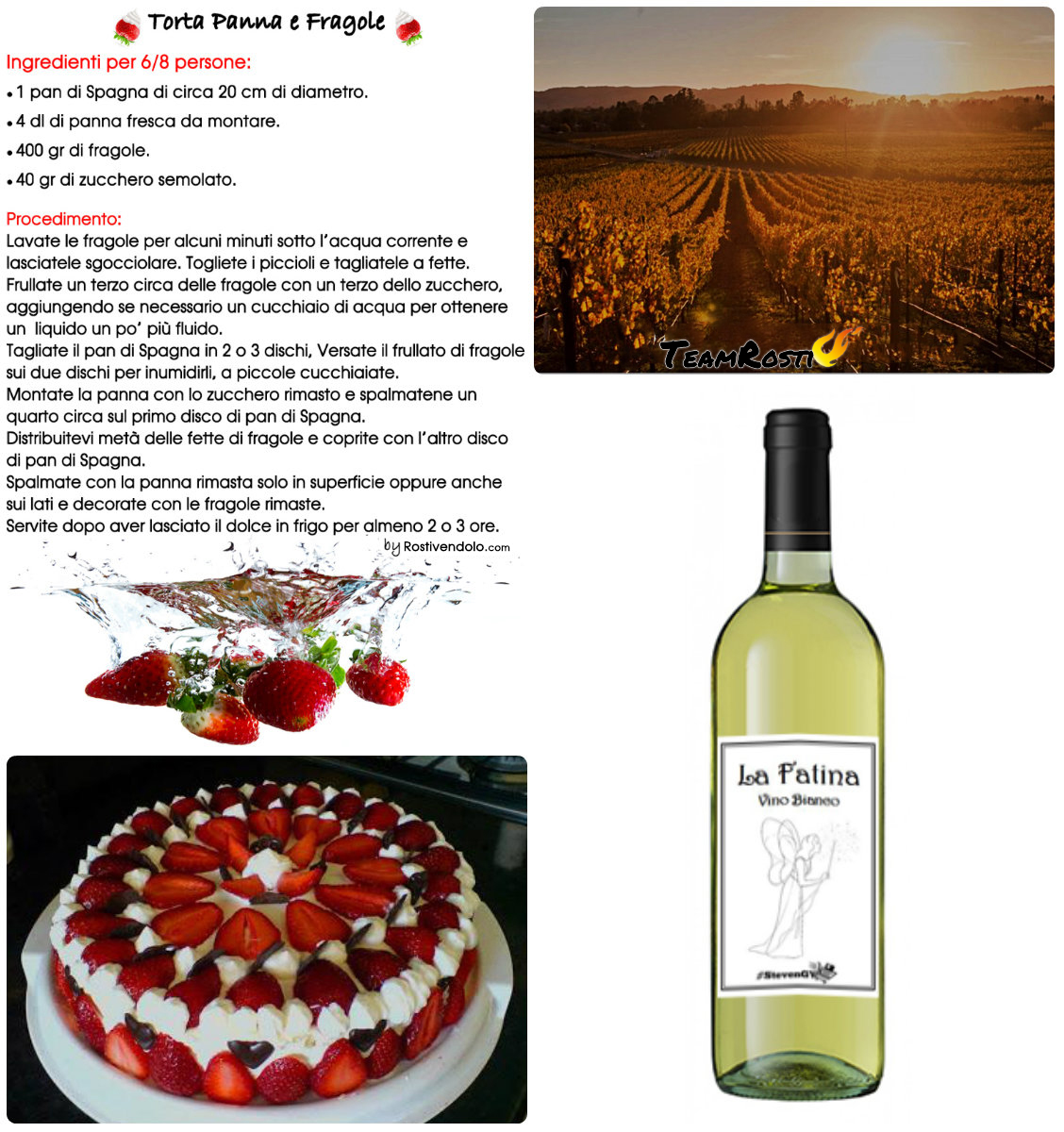 Ricetta Torta Panna e Fragole - VinoStevenGY