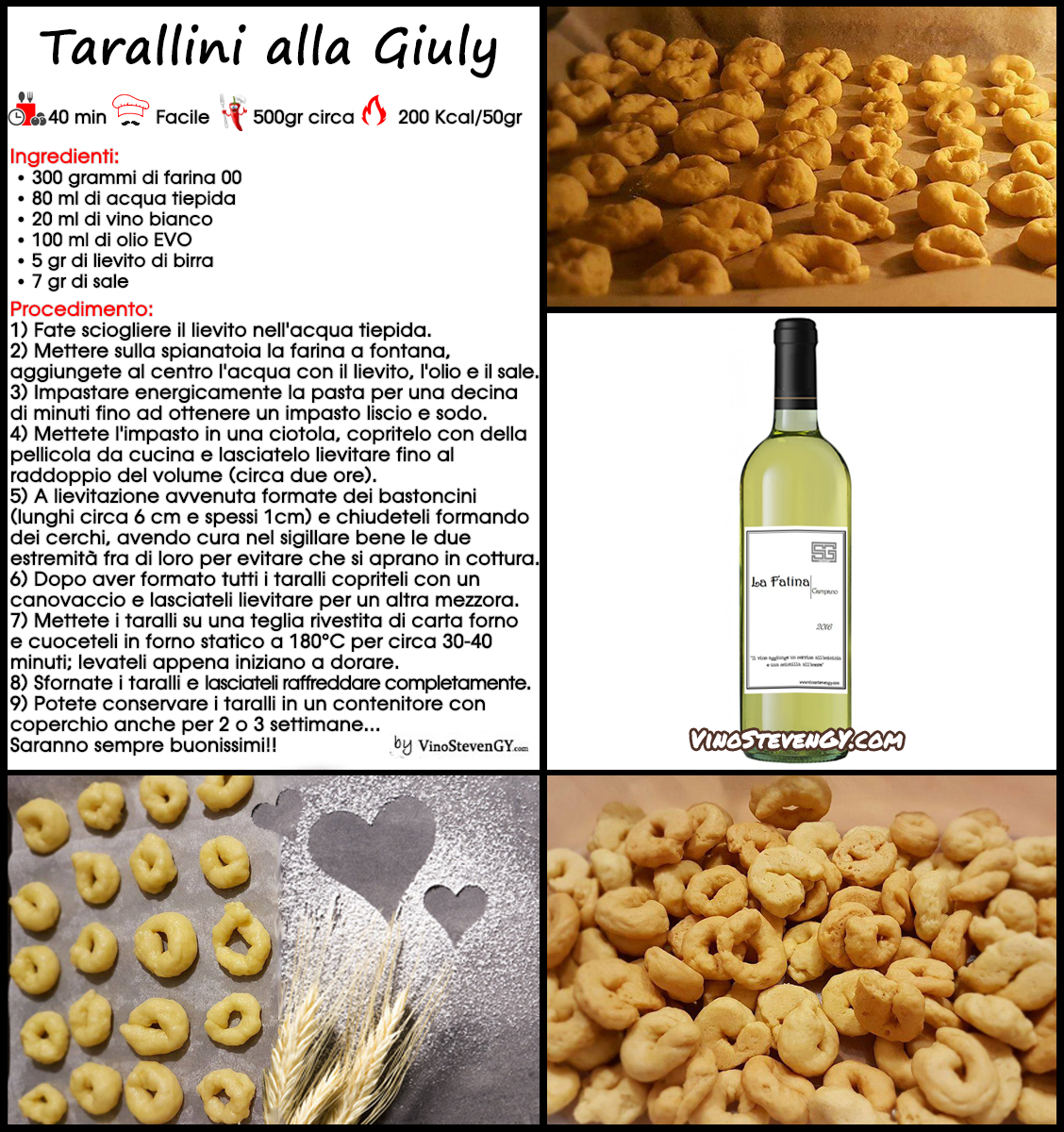 Tarallini Alla Giuly -roschette vino bianco-farina-lievito-acqua- VinoStevenGY